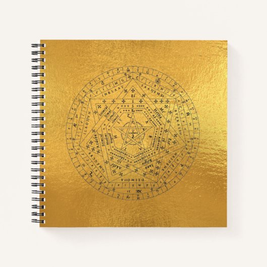 Sigillum Dei Seal of God Angelic John Dee Diagram Notitieboek (Voorkant)