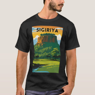Sigiriya Minimal Travel Poster T-shirt