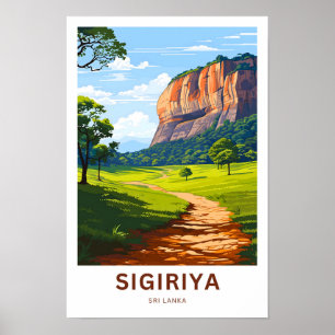 Sigiriya Sri Lanka Reisprint Poster