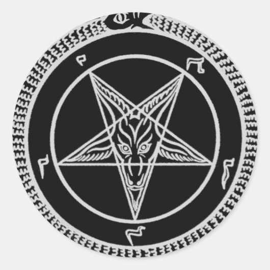 Sigle de Baphomet autocollant (Devant)