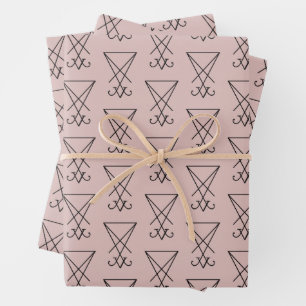 Sigle de Lucifer enveloppant des feuilles de papie