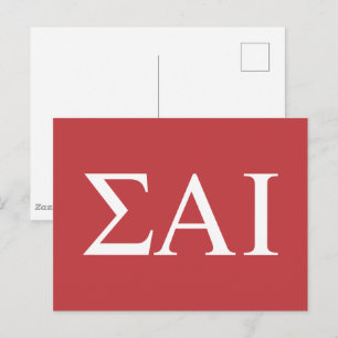 Sigma Alpha Iota Griekse Letters Briefkaart