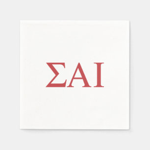 Sigma Alpha Iota Griekse Letters Servet