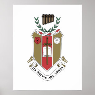 Sigma Alpha Iota Muziek Fraternity Wapen Poster