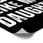 Sigma als mijn dochter Grappige vader vaders dag p Poster (Hoek)