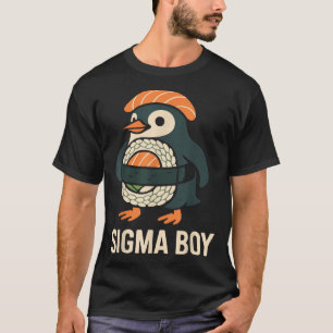 Sigma Boy Italiaans Brainrot Funny Meme Penguin T-shirt