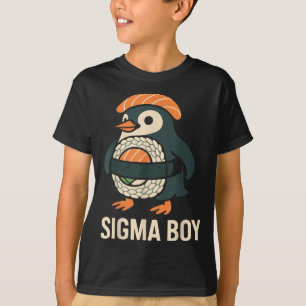 Sigma Boy Italiaans Brainrot Funny Meme Penguin T-shirt