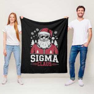 Sigma Claus Cool Kerstman Kerstmis Rizz Rizzler Me Fleece Deken
