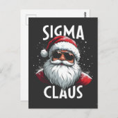 Sigma Claus Grappige Gen Alpha Middelbare School K Briefkaart (Voorkant / Achterkant)