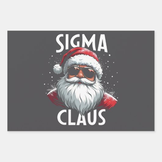 Sigma Claus Grappige Gen Alpha Middelbare School K Inpakpapier Vel (Voorkant 2)