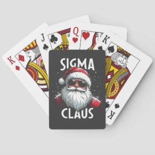 Sigma Claus Grappige Gen Alpha Middelbare School K Pokerkaarten