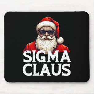 Sigma Claus Kerstman Grappige Kerst Rizz De Rizzle Muismat