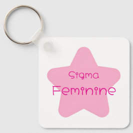 Sigma Feminine Acrylic Keychain
