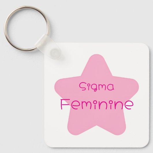 Sigma Feminine Acrylic Keychain (Voorkant)