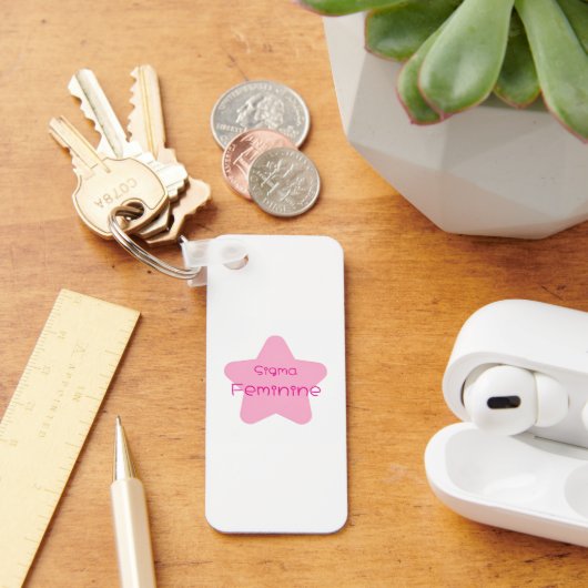 Sigma Feminine Acrylic Keychain (Bureau)