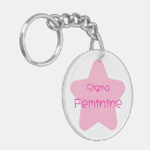 Sigma Feminine Acrylic Keychain (Voorkant Links)