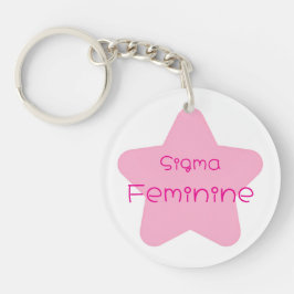 Sigma Feminine Acrylic Keychain