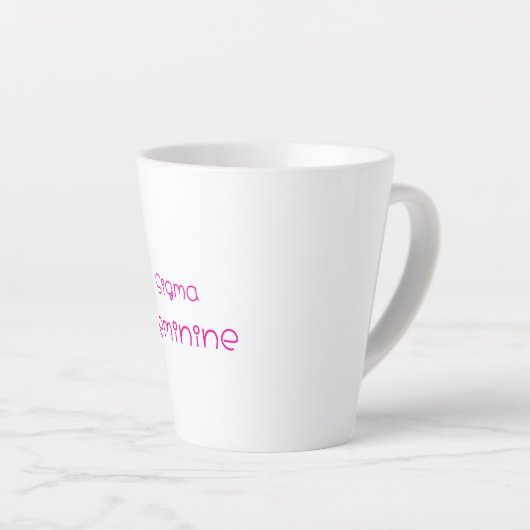 Sigma Feminine Latte Mug Latte Mok (Rechterhoek)