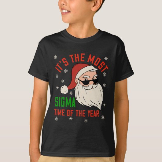 Sigma Kerst Sigma Santa Tienerjongens Grappig Xma T-shirt (Voorkant)
