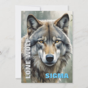 Sigma Male Lone Wolf Feestdagenkaart