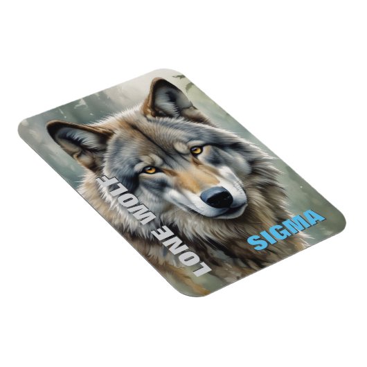 Sigma Male Lone Wolf Magneet (Rechterzijde)