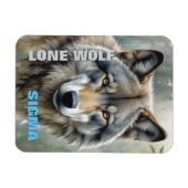 Sigma Male Lone Wolf Magneet (Horizontaal)