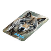 Sigma Male Lone Wolf Magneet (Linkerzijde)