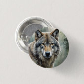 Sigma Male Lone Wolf Ronde Button 3,2 Cm (Voorkant /achterkant)