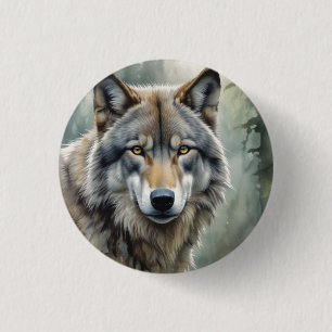 Sigma Male Lone Wolf Ronde Button 3,2 Cm