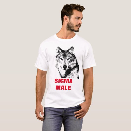 Sigma Male Lone Wolf T-shirt (Voorkant volledig)