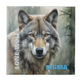 Sigma Male Lone Wolf Tegeltje (Voorkant)
