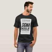 Sigma Male T-shirt (Voorkant volledig)