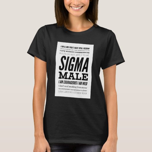 Sigma Male T-shirt (Voorkant)