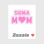 Sigma Mama Moederdag T-shirt voor Leuke Moeders Sticker (Vel)
