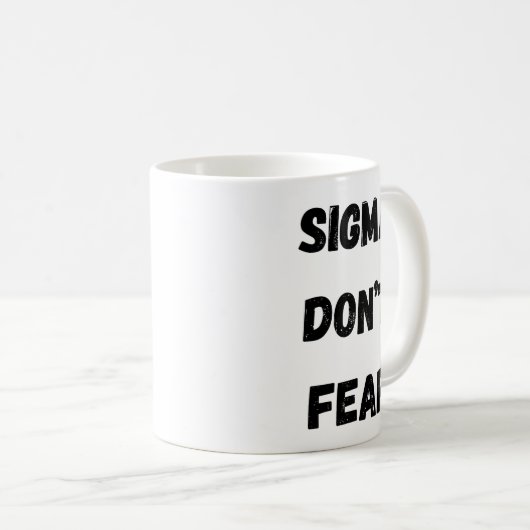 Sigma n'a pas peur de la tasse de café (Devant droit)