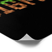 Sigma - Retro Video Game Pixel Art 8-bit Pc Gamer  Poster (Hoek)