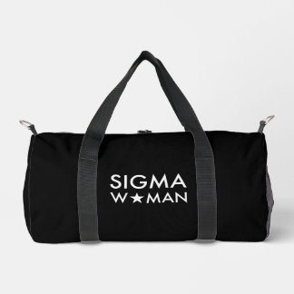 Sigma Vrouw Mindset Statement Zwart Plunjezak