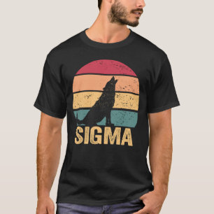 Sigma Wolf Retro Wat de Sigma Loner Sigma Wolf T-shirt