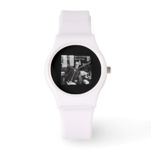 Sigmund Freud & Cat Quote Womens Silicone Watch Horloge