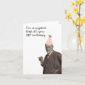 Sigmund Freud Funny 19th Birthday Psychology Kaart (Gele Bloem)