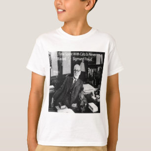 Sigmund Freud in zijn kantoor & Grappige kat citaa T-shirt