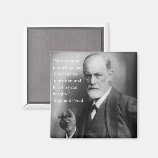 Sigmund Freud Magnet de citation (Recto/Verso)