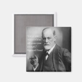 Sigmund Freud Magnet de citation 3 (Recto/Verso)