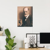 Sigmund Freud met Cigar Poster (Thuiskantoor)