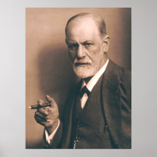 Sigmund Freud met Cigar Poster