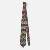 Sigmund Freud Neo Patchwork Zigzag Aesthetic Stropdas (Voorkant)