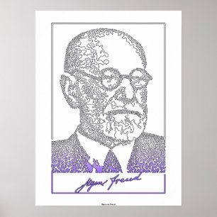 Sigmund Freud. Oostenrijkse neuroloog [008] Poster