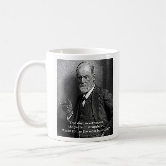 Sigmund Freud "Op een dag.." prijsopgave mok (Links)