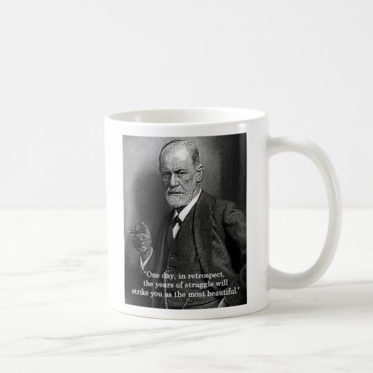 Sigmund Freud "Op een dag.." prijsopgave mok (Rechts)