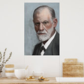 Sigmund Freud Psychologue Art Portrait Poster (Cuisine)